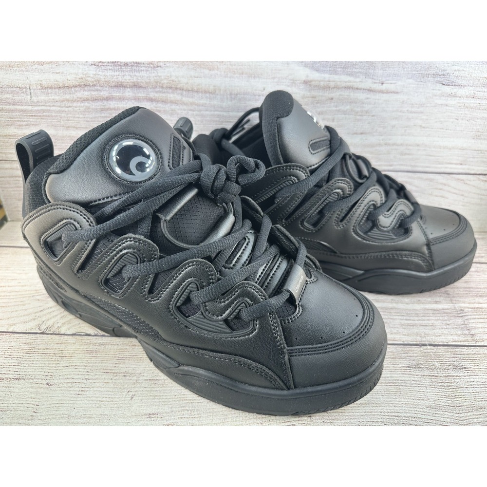 Osiris Men's Black D3 E Skate Leather Sneaker Lace Up Shoes Size 11.5